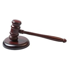 Handmade Wooden Gavel and Block Perfect for Judge Lawyer  Auction Court picture