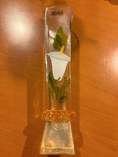 Vintage Italian Crystal Bud vase crafted by Cristalleria Acampora in Italy picture