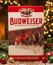 2018 Budweiser Holiday Beer Stein 39th Edition A Holiday Tradition New picture
