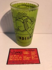 VTG 1950s Indiana Hazel Atlas Gay Fad State Souvenir Glass Tumbler picture
