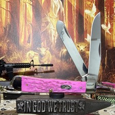 Case XX Woot Custom “Madam Case” Pink Peach Seed Jig Trapper picture