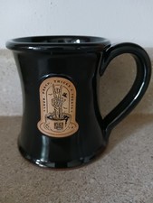 Sunset Hill Stoneware Coffee Mug Love Peace Tricks & Treats Utica Coffee Black picture