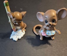 2 Vintage Joseph Originals Mice Mouse figurine lot picture