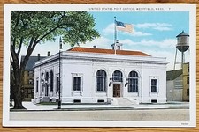U.S. Post Office Westfield Massachusetts MA Postcard PC 1920s Curteich Unused picture