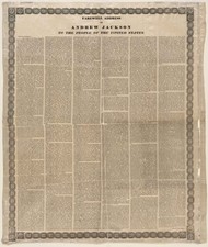 1837 'Farewell Address of Andrew Jackson to the People of the United States' picture
