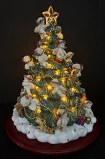 Danbury Mint Christmas Tree Dreamsicles Lighted Cherub  12
