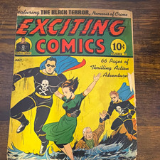 Exciting Comics #11 The Black Terror Golden Age Color English Single Issue this picture