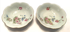 Set-2  Antique Schwarzenhammer Bavaria Floral Gold Rim Fruit/Trinket/Soap Dishes picture