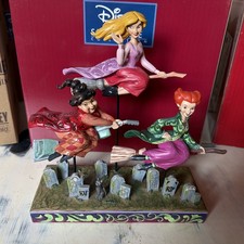 Jim Shore Disney Hocus Pocus SANDERSON SISTERS FLYING-COME WE FLY 6016591 NEW picture