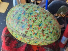 Vintage?Antique?Giant Paper Mache XL Hinged Easter Egg Jumbo Container**L@@K** picture