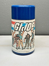 Vintage 1985 GI Joe Hasbro Aladdin Insulated Lunchbox Thermos picture