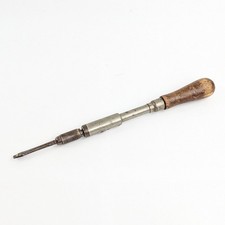 Vintage Yankee No M3C Spiral Ratchet Screwdriver Wooden Handle Tool picture