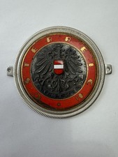 Vintage Enamel Radiator Grill Badge Austrian Osterreich Rare 3 1/2