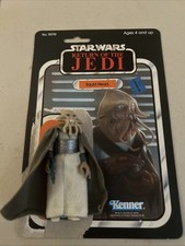 RECARDED 1983 Squid Head Tessek Star Wars ROTJ 100% Complete Vintage Figure Lot picture