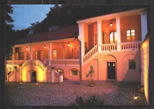 Unused Night View Bertamka Mozart Museum Prague Vtg Postcard picture