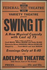 🎭 Swing It - Federal Theatre Musical Poster - 24x36” - Vintage Style Decor picture