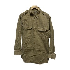 Vintage Regulation Army Officer’s Shirt Khaki Tan Cotton Men’s 16 - 33 picture