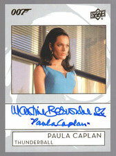 MARTINE BESWICK AS PAULA CAPLAN 2019 UPPER DECK JAMES BOND INSCRIPTIONS AUTO picture