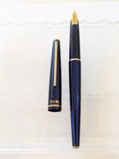 vtg Blue Gt Platinum Fountain Pen - Large 14k Nib picture