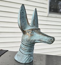 Rare Ancient Egyptian Antique Pharaonic Statue of Anubis Head BC Antiques picture