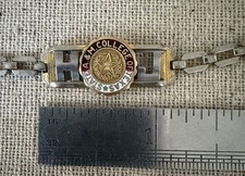 Vintage A&M College of Texas Aggie Sweetheart Bracelet Enamel AMC Broken Clasp picture