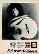 D'Addario Strings - PAT METHENY -  1990 Print Advertisement picture