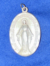 Virgin Mary Medal 925 Sterling 1.15