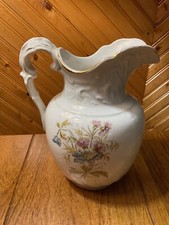 Antique Bona Fama Est Melior 7 3/4” tall China Pitcher #251 picture