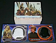 2021 STAR WARS BATTLE PLANS COMPLETE BASE SET + ORANGE & BASE HELMET MEDALLIONS picture