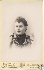 Cabinet Photo - New York Young Lady - Frank Studio picture