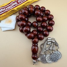VTG Collectible Faturan Islamic 33 Bead Tasbih  مسبحة مسباح فاتوران قديم N964 picture
