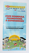 SUMMERFEST  2026 Concert Tour  Milwaukee Festival  Pamphlet Schedule listing picture