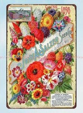 John A. Salzer Seed co. 1898 metal tin sign metal advertising wall decor picture