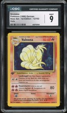 1999 Pokemon GERMAN 1st Edition Base Set Vulnona-Ninetales Holo 12/102 CGC 9 picture