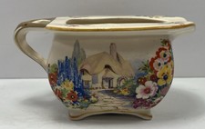 Vintage Swinnertons Old England Gardens Hampton Ivory Teapot Base Server 1930 picture