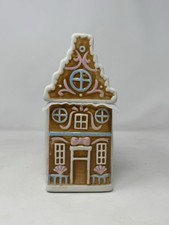 Gingerbread House Christmas Cookie Jar Peppermint Place ceramic VHTF holiday new picture