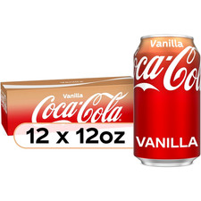 🥤 Coca-Cola Vanilla Soda 12 Pack 12 fl oz Cans 🚚 picture