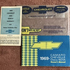 First Edition August 1968. Original 1969 Owners Manual and Warranty. Rare Item picture