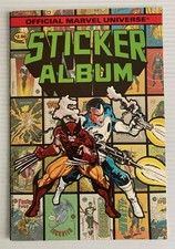 1986 MARVEL UNIVERSE STICKER ALBUM (37 count) MARVEL COMICS GROUP picture