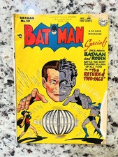 Batman #50 DC 1948| Bob Kane cover featuring Two-Face | Joker story picture