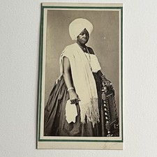 Antique CDV Photograph Black African Woman Slavery Rio De Janeiro Brazil picture