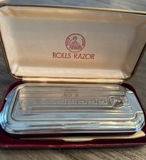 Vintage Rolls Razor Self-Sharpening Safety Razor In Original Box Made In England picture