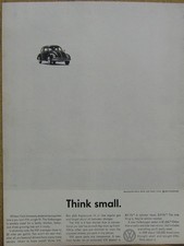 VW Volkswagen Beetle Ad Think Small picture