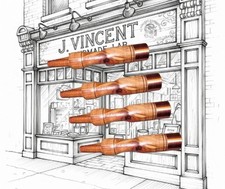Set Of 4 American Hickory Socket Chisel Handles - J. Vincent Handmade  picture