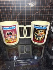 Garbage Pail Kids 1986 Vintage Mug Lot 2 Nasty Nick Bad Breath Seth Live Mike picture