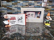 Goebel Disney Mickey Mouse Steamboat Willie And Mickey on log  Figurines Germany picture
