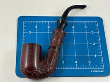 Judd's Very Nice UNSMOKED Chadwick Large Smooth & Rustic Bent Briar Pipe picture