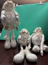 Mantle Sitters And Stander Plush 3 Snowmen International Gift Gallery & PBC picture