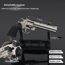 1:3 Mini Revolver Metal Gun Model Detachable Alloy  Keychain picture