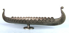 OSEBERG Viking Ship Metal Model Vintage 8